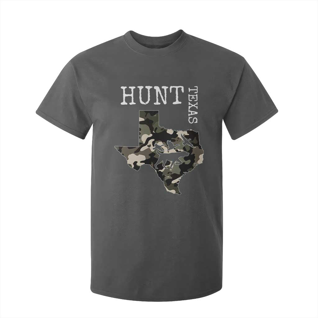 Texas Hunter Gift T Shirt For Kid Labrador Retriever Duck Hunting Dog TS12 Dark Heather Print Your Wear