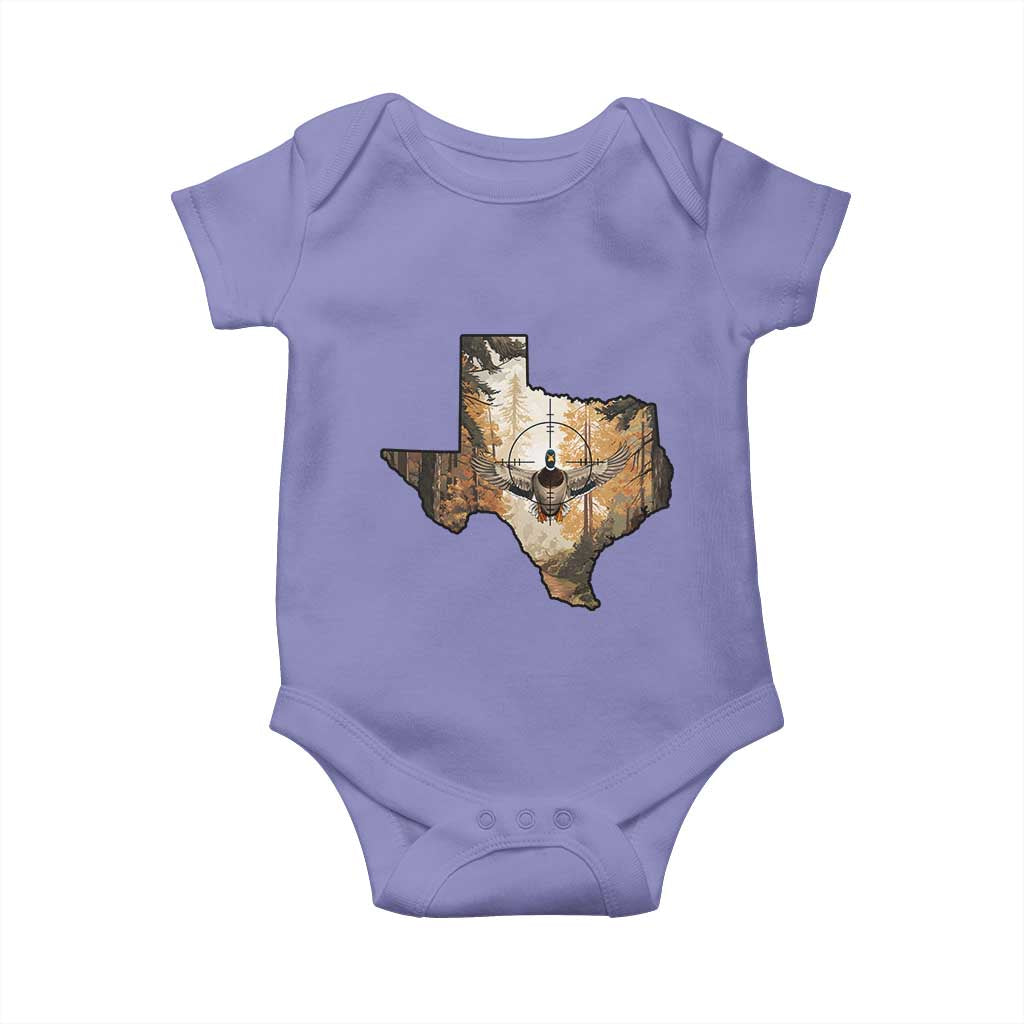 Funny Texas Duck Hunting Season Baby Onesie Hunter Gift TS12 Violet Print Your Wear