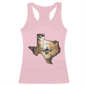 Funny Texas Duck Hunting Season Racerback Tank Top Hunter Gift TS12 Light Pink Print Your Wear