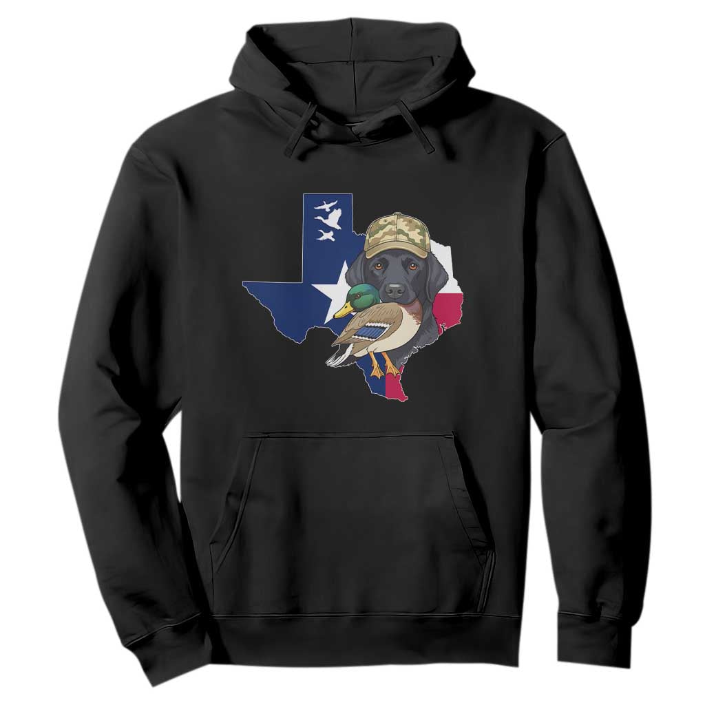 Funny Texas Duck Hunting Season Hoodie Black Labrador Hunter Gift TS12 Black Print Your Wear