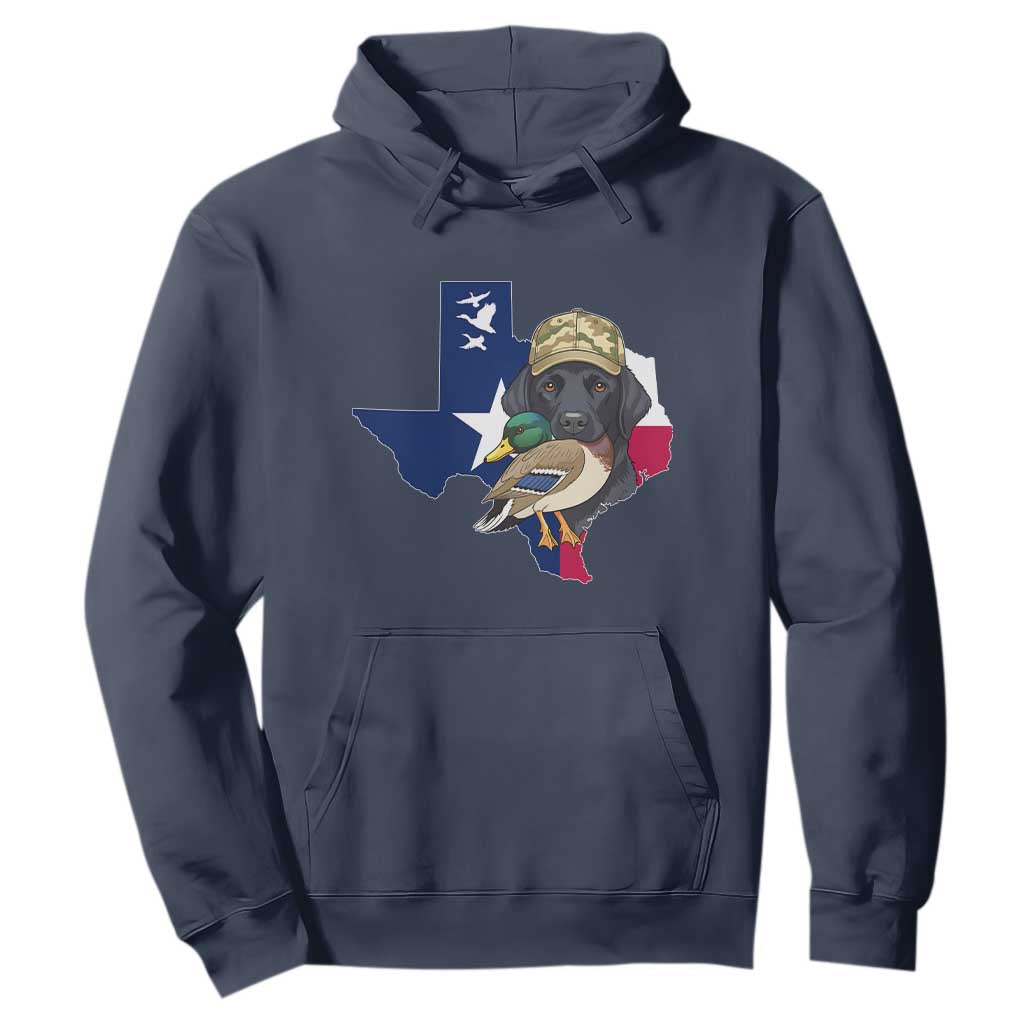 Funny Texas Duck Hunting Season Hoodie Black Labrador Hunter Gift TS12 Navy Print Your Wear