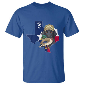 Funny Texas Duck Hunting Season T Shirt Black Labrador Hunter Gift TS12 Royal Blue Print Your Wear