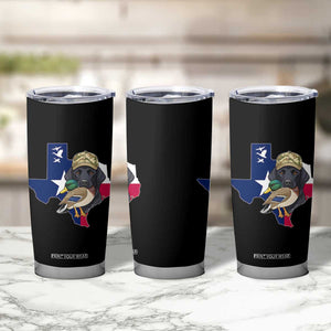 Funny Texas Duck Hunting Season Tumbler Cup Black Labrador Hunter Gift TS12 Print Your Wear