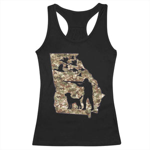 Georgia Duck Hunting Season Racerback Tank Top Labrador Retriever Hunter Gift TS12 Black Print Your Wear