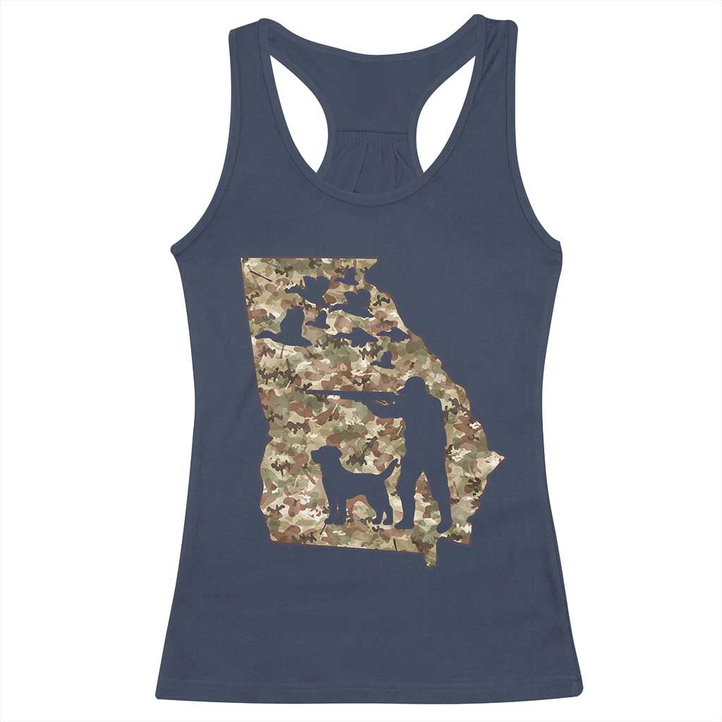 Georgia Duck Hunting Season Racerback Tank Top Labrador Retriever Hunter Gift TS12 Navy Print Your Wear