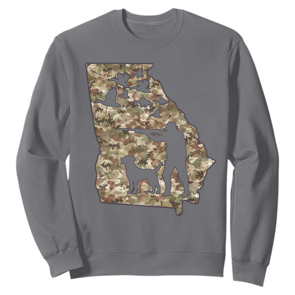 Georgia Duck Hunting Season Sweatshirt Labrador Retriever Hunter Gift TS12 Charcoal Print Your Wear