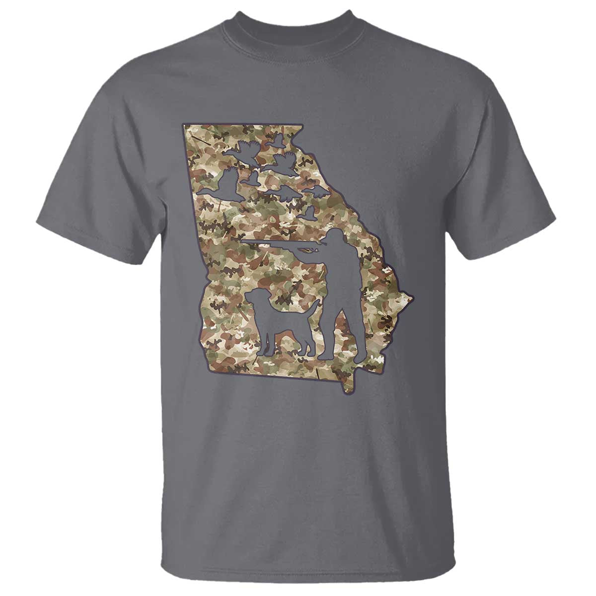 Georgia Duck Hunting Season T Shirt Labrador Retriever Hunter Gift TS12 Charcoal Print Your Wear