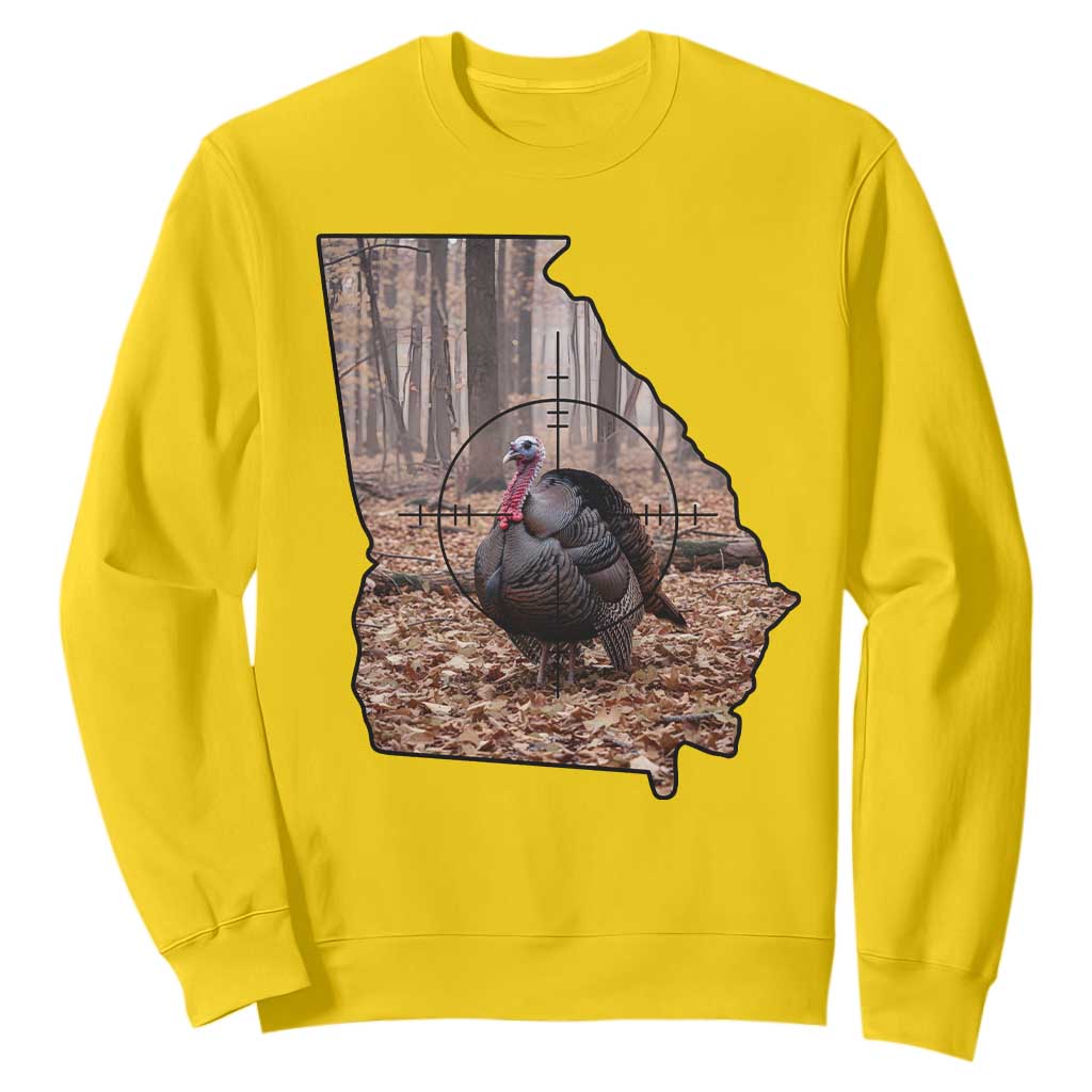 Georgia Turkey Hunting Sweatshirt Camo American Flag Hunter Gift TS12 Daisy Print Your Wear