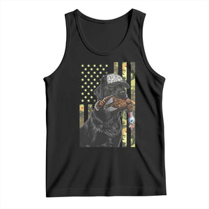 Camo Hunting Dog Turkey American Pride Gift Tank Top TS12 Black Print Your Wear