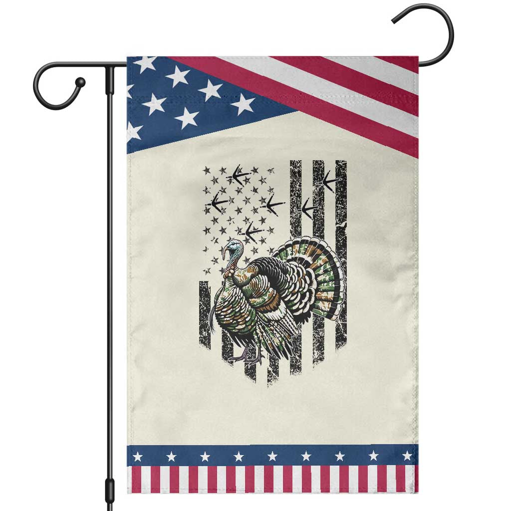 Turkey Hunter Garden Flag Patriotic American Flag Gift TS12 Modern Beige Blue Print Your Wear