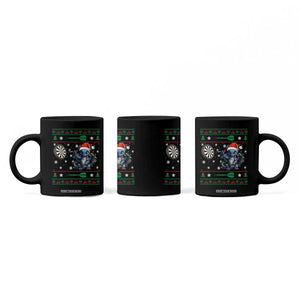 Funny Dragon Throwing Dart Coffee Mug Ugly Christmas Dart Player Gift TS12 Print Your Wear