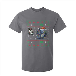 Funny Dragon Throwing Dart T Shirt For Kid Ugly Christmas Dart Player Gift TS12 Charcoal Print Your Wear