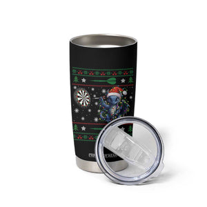 Funny Dragon Throwing Dart Tumbler Cup Ugly Christmas Dart Player Gift TS12 Print Your Wear