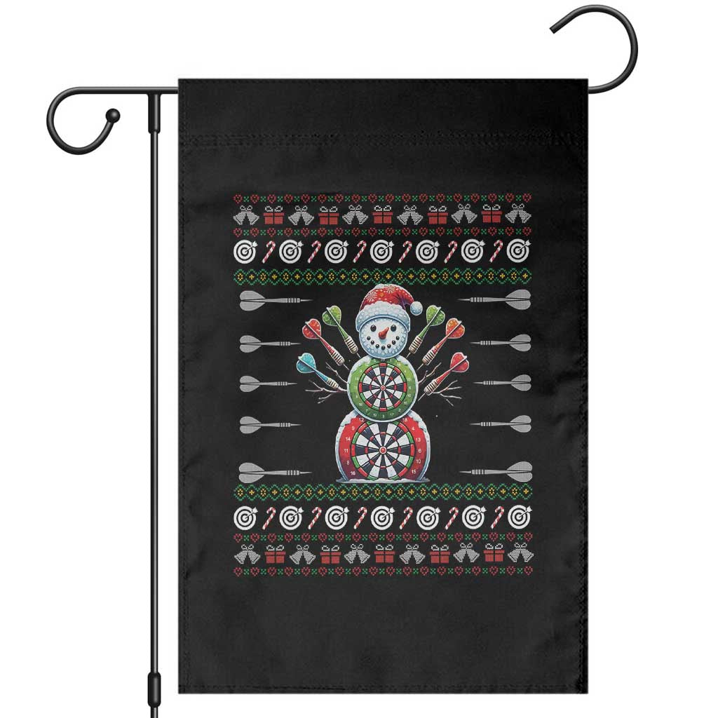 Funny Snowman Dartboard Garden Flag Dartist Ugly Christmas Gift TS12 Black Print Your Wear