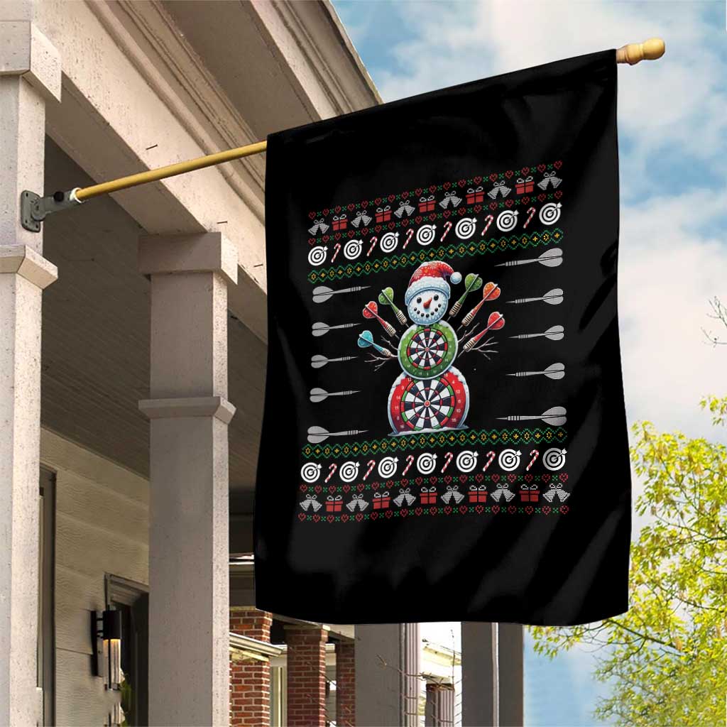 Funny Snowman Dartboard Garden Flag Dartist Ugly Christmas Gift TS12 Print Your Wear