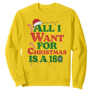 Funny Dart Player Sweatshirt All I Want For Christmas Is A 180 TS12 Daisy Print Your Wear