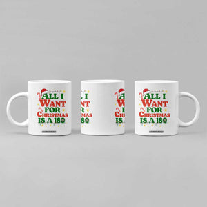 Funny Dart Player Coffee Mug All I Want For Christmas Is A 180 TS12 Print Your Wear