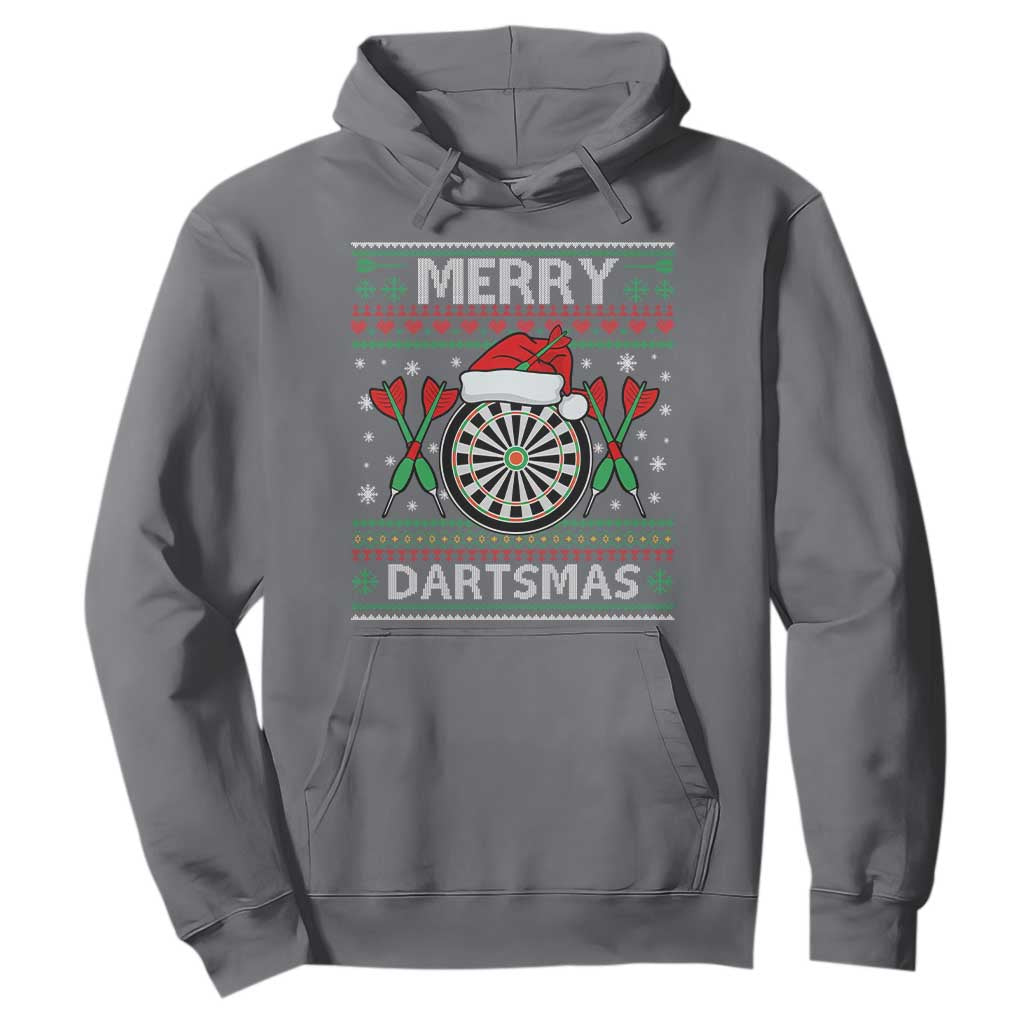 Christmas Dart Player Gift Hoodie Merry Dartsmas TS12 Charcoal Print Your Wear