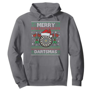 Christmas Dart Player Gift Hoodie Merry Dartsmas TS12 Charcoal Print Your Wear