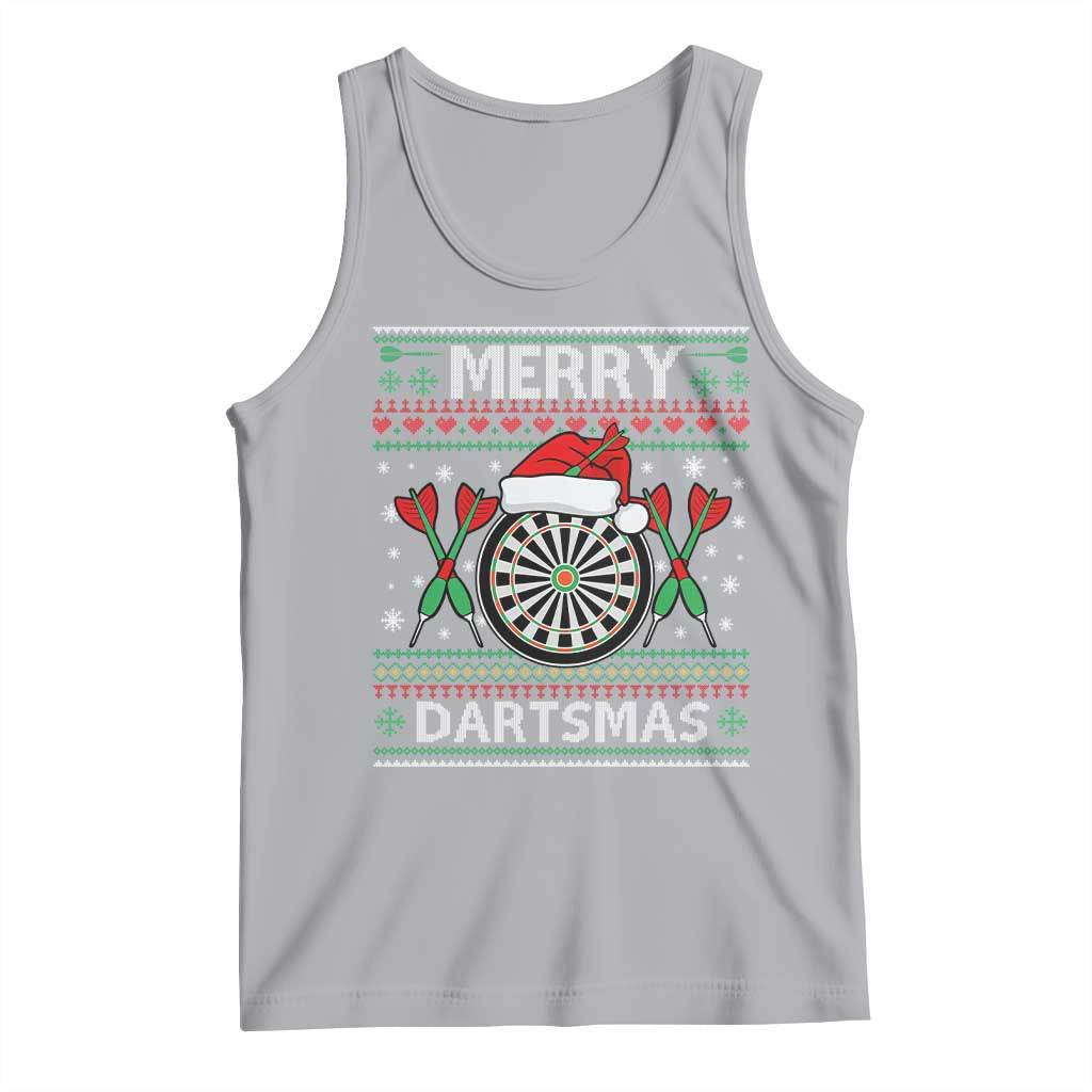 Christmas Dart Player Gift Tank Top Merry Dartsmas TS12 Athletic Heather Print Your Wear