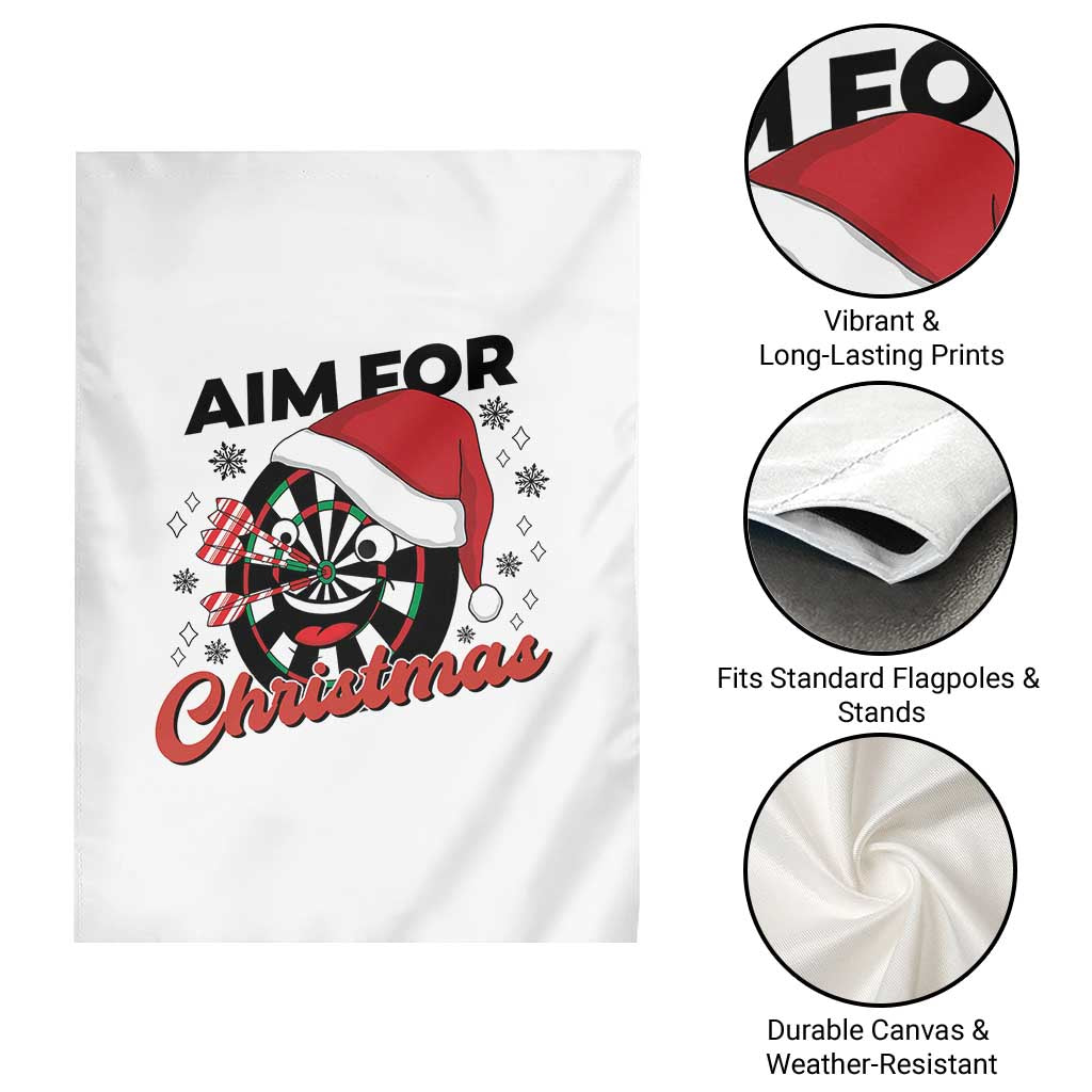 Funny Dart Player Aim For Christmas Garden Flag Gift For Dartist TS12 Print Your Wear