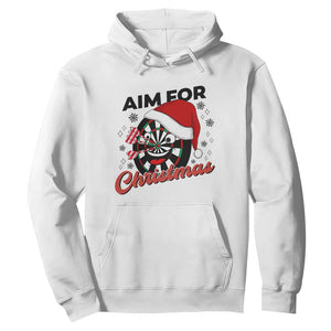 Funny Dart Player Aim For Christmas Hoodie Gift For Dartist TS12 White Print Your Wear