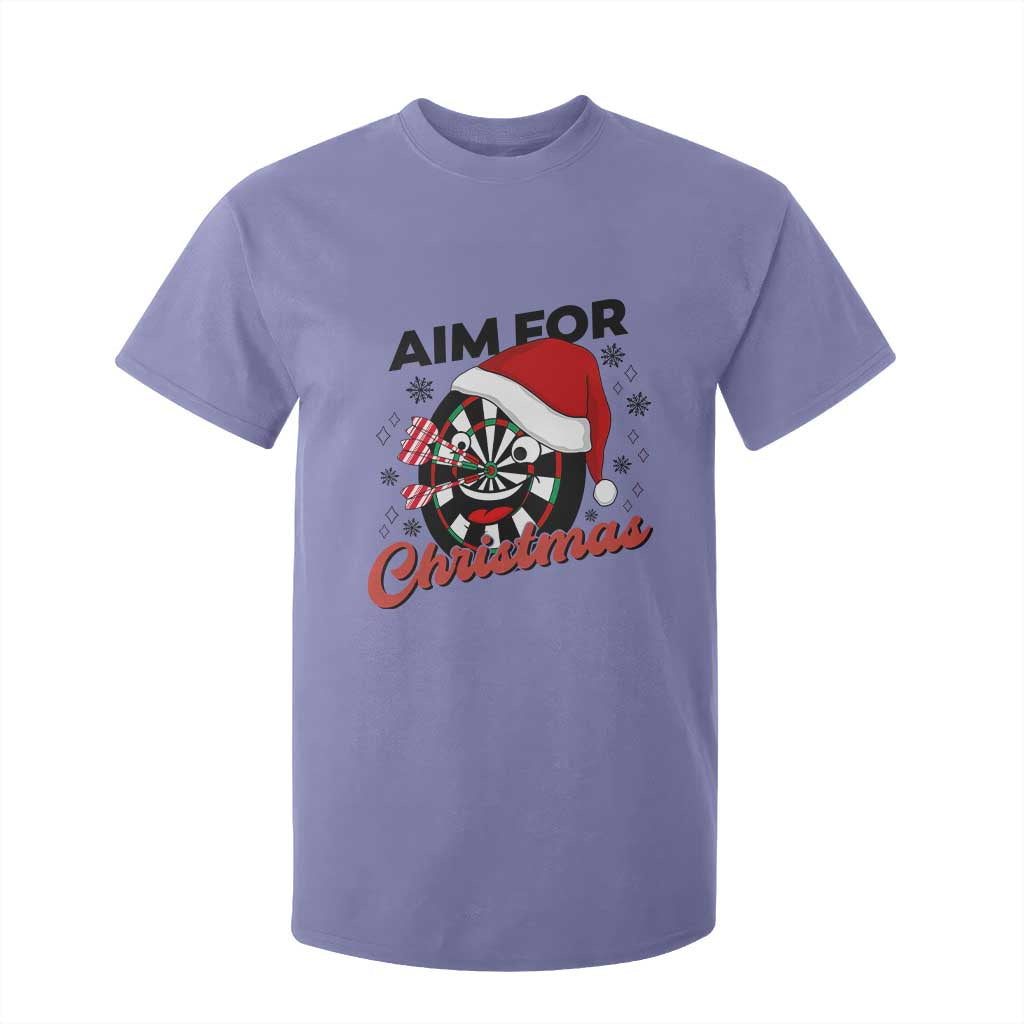 Funny Dart Player Aim For Christmas T Shirt For Kid Gift For Dartist TS12 Violet Print Your Wear