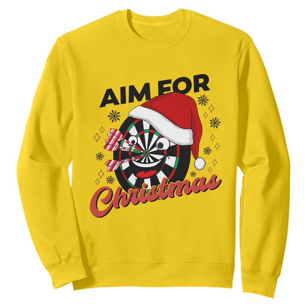 Funny Dart Player Aim For Christmas Sweatshirt Gift For Dartist TS12 Daisy Print Your Wear