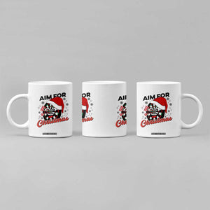 Funny Dart Player Aim For Christmas Coffee Mug Gift For Dartist TS12 Print Your Wear