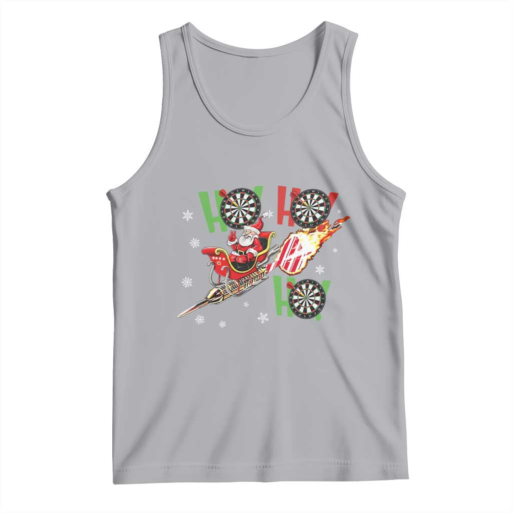 Christmas Dart Game Tank Top Funny Ho Ho Ho Dart Player Holiday Gift TS12 Athletic Heather Print Your Wear