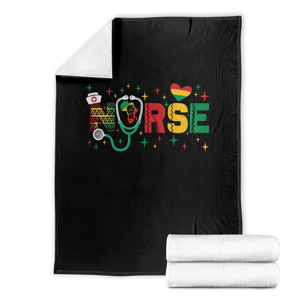 Proud Black Nurse Throw Blanket Black History Month Gift TS12 Black Print Your Wear