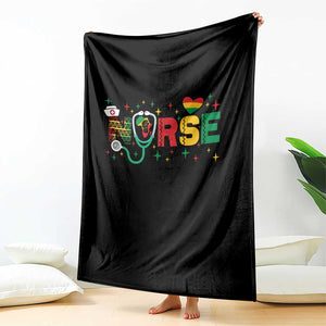 Proud Black Nurse Throw Blanket Black History Month Gift TS12 Print Your Wear