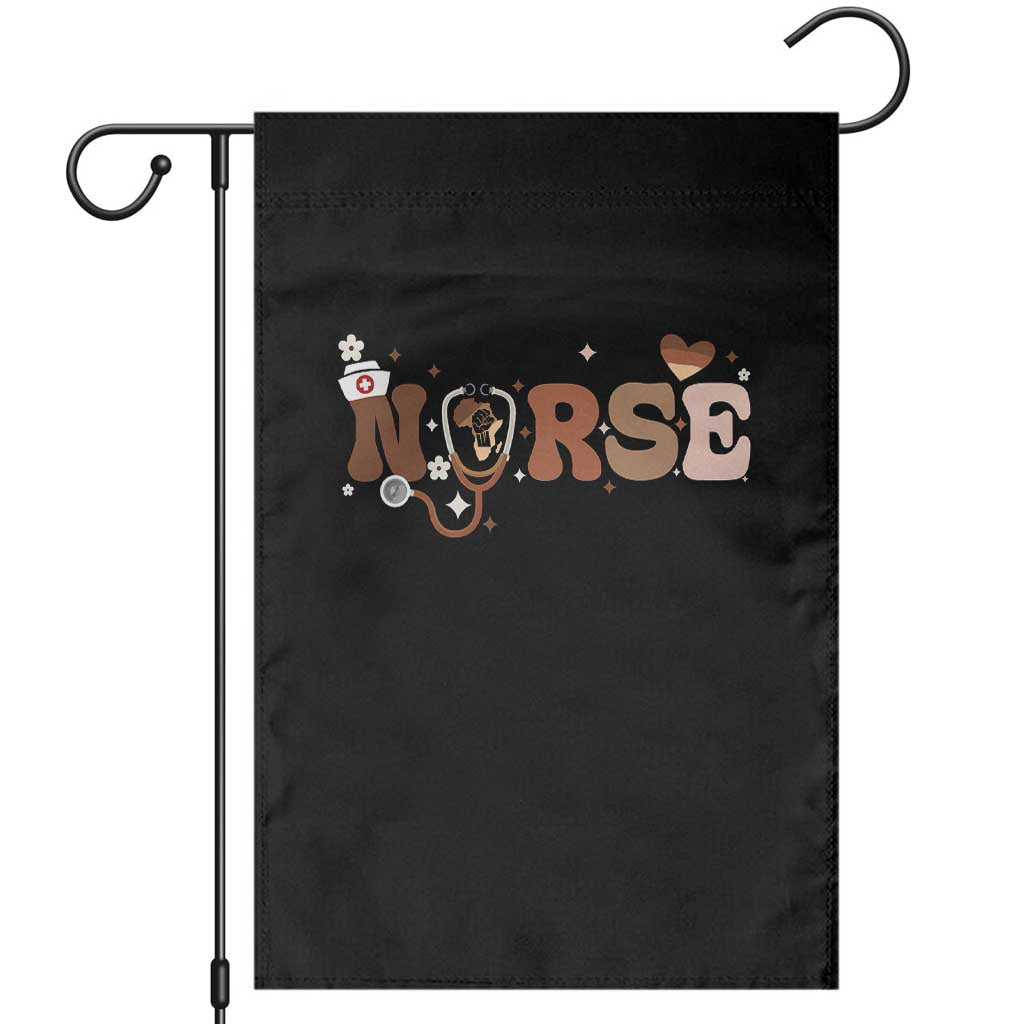 Strong Black Nurse Garden Flag African American Healthcare Hero Gift TS12 Black Print Your Wear