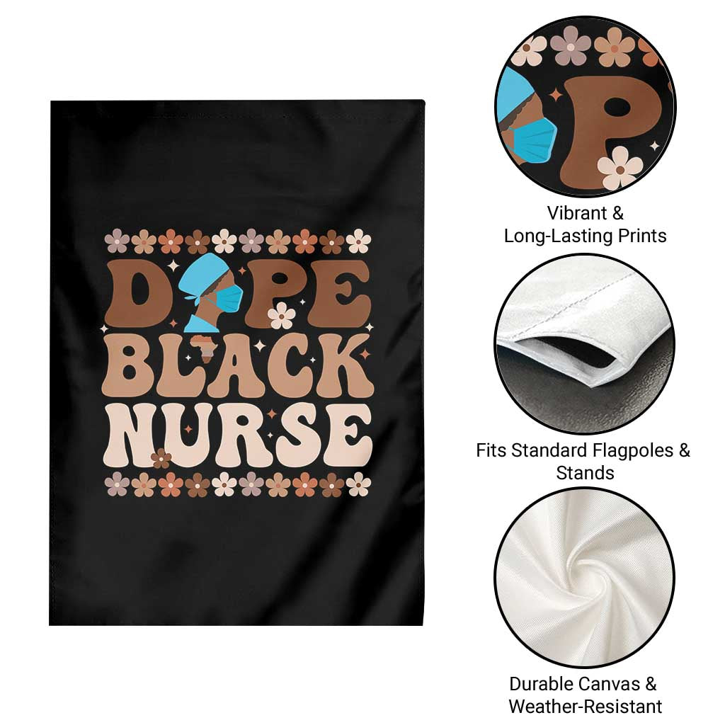 Dope Black Nurse Garden Flag African American Black Nurse Gift TS12 Print Your Wear