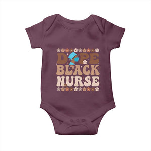 Dope Black Nurse Baby Onesie African American Black Nurse Gift TS12 Maroon Print Your Wear