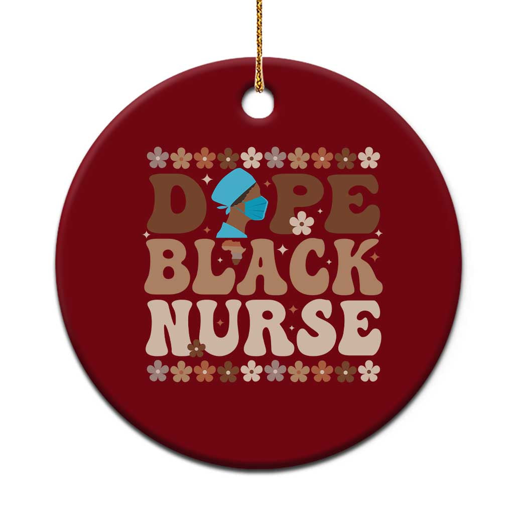 Dope Black Nurse Ceramic Ornament African American Black Nurse Gift TS12 1pc Red Print Your Wear