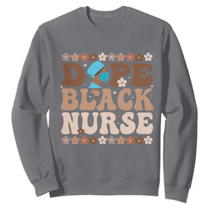 Dope Black Nurse Sweatshirt African American Black Nurse Gift TS12 Charcoal Print Your Wear