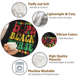 Melanin Queen Nursing Black History Month Gift Throw Blanket Dope Black Nurse TS12 Print Your Wear
