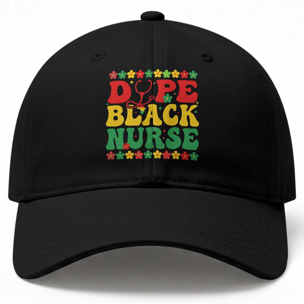 Melanin Queen Nursing Black History Month Gift Baseball Cap Dope Black Nurse TS12 Print Your Wear