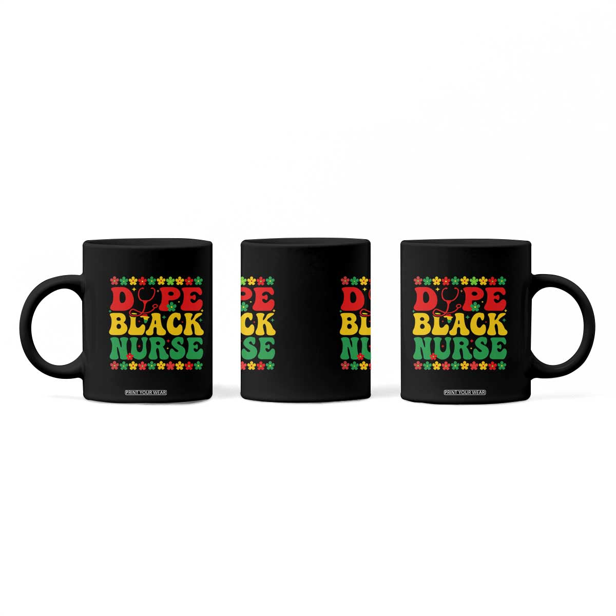 Melanin Queen Nursing Black History Month Gift Coffee Mug Dope Black Nurse TS12 Print Your Wear