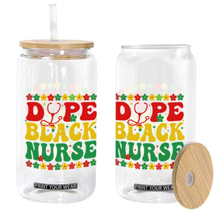 Melanin Queen Nursing Black History Month Gift Glass Can Dope Black Nurse TS12 Print Your Wear