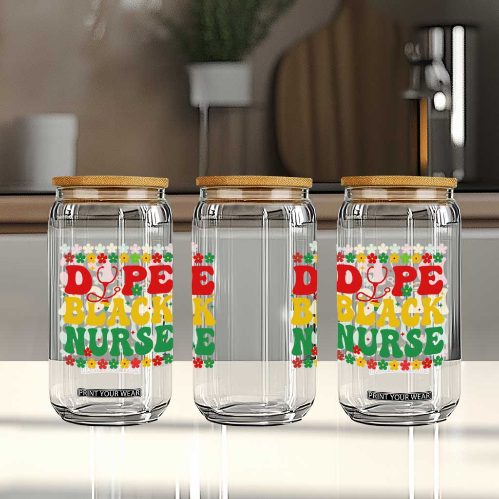 Melanin Queen Nursing Black History Month Gift Glass Can Dope Black Nurse TS12 Print Your Wear