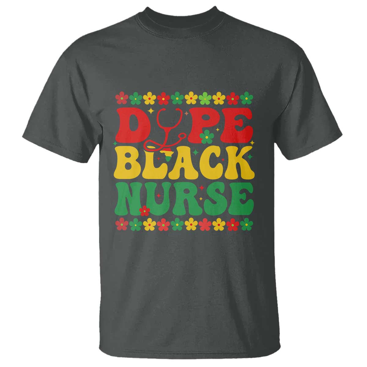 Melanin Queen Nursing Black History Month Gift T Shirt Dope Black Nurse TS12 Dark Heather Print Your Wear