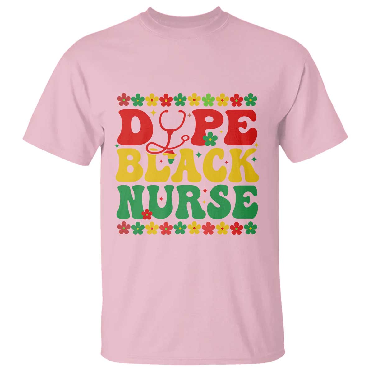 Melanin Queen Nursing Black History Month Gift T Shirt Dope Black Nurse TS12 Light Pink Print Your Wear