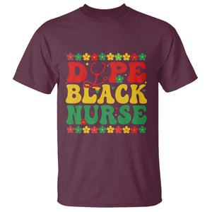Melanin Queen Nursing Black History Month Gift T Shirt Dope Black Nurse TS12 Maroon Print Your Wear