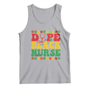 Melanin Queen Nursing Black History Month Gift Tank Top Dope Black Nurse TS12 Athletic Heather Print Your Wear