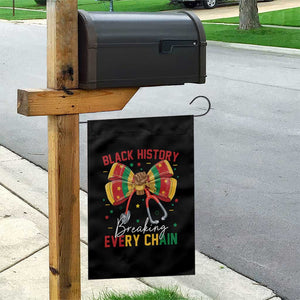 Black History Breaking Every Chain Garden Flag Gift For Black Nurse TS12 Print Your Wear