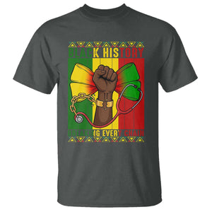 Breaking Every Chain T Shirt Black History Medical Professional Gift TS12 Dark Heather Print Your Wear