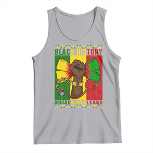 Breaking Every Chain Tank Top Black History Medical Professional Gift TS12 Athletic Heather Print Your Wear