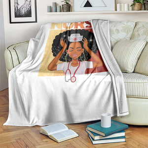 Strong Black Nurse Throw Blanket Black History Medical Professional Gift TS12 Print Your Wear